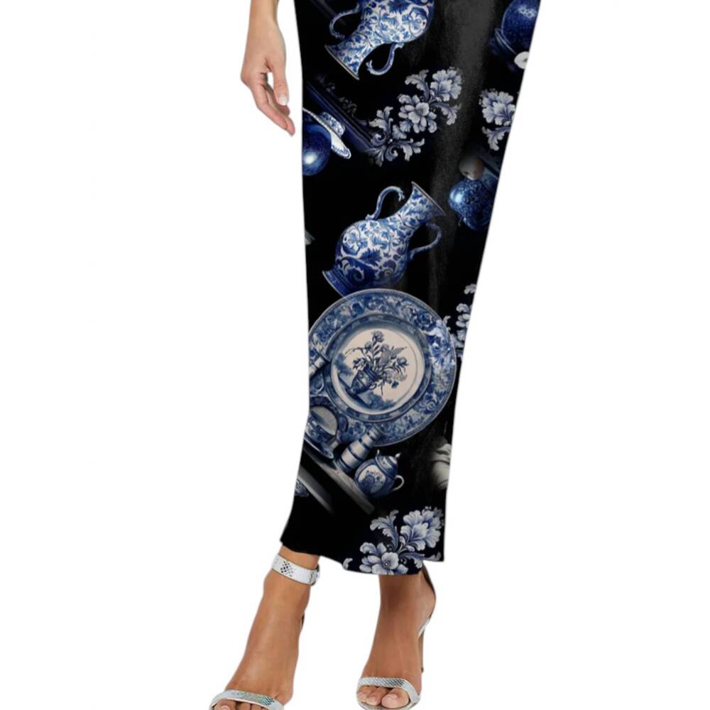 evening one shoulder dresses Gown – 1.O.A.K Mob Psycho 100 Season formal evening gown Color:Azure Bream